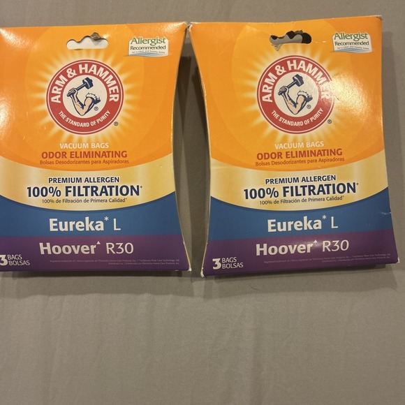 Arm & Hammer Other - 2 Pks Arm & Hammer Eureka/Hoover L R30 Odor Eliminating Vacuum Bags (3 per)‎